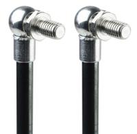 swy8060600055 Camloc Steel Gas Strut, with Ball & Socket Joint, End Joint, 264.0mm Extended Length, 100.0mm Stroke Length