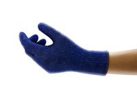 72400080 Ansell Hyflex Blue Polyethylene High Performance Polyethylene Work Gloves, Size 8, Uncoated Coating