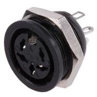 490-923 RS PRO 5 Pole Din Socket, 4A, 100 V ac, Female, Panel Mount