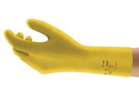 37320080 Ansell AlphaTec 37-320 Yellow Nitrile Work Gloves, Size 8, Nitrile Coating