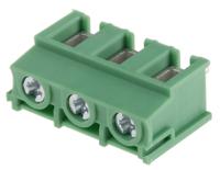 1988118 Phoenix Contact PT 2.5/ 3-7.5-H Series PCB Terminal Block, 7.5mm Pitch, Through Hole Mount, Screw Termination