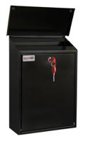 bspb-top270-rk Black Mailbox, 365 mm x 270mm x 110 mm