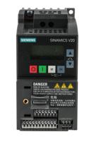 6sl3210-5bb13-7uv1 Siemens Inverter Drive, 0.37 kW, 1 Phase, 230 V ac, 2.3 A, SINAMICS V20 Series