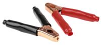 010031 Mueller Electric Crocodile Clip, Copper-Plated Steel Contact, 200A, Black/Red