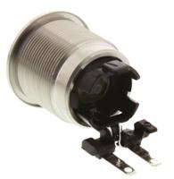 124168231121000 Schurter Illuminated Push Button Switch, Latching, Panel Mount, 19mm Cutout, DPDT, Red LED, 125/250V ac, IP64 (Front);