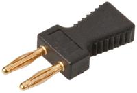 639352-21 Staubli, KS2 Jumper Male Straight Black Closed Top, Handle Pull 2 Way 1 Row 6mm Pitch