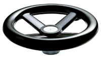 161-2018 RS PRO Black Phenoplast, Vegetal Fibre Reinforced Hand Wheel, 100mm diameter