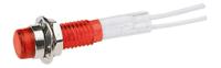 ind515205-1440-trd CAMDENBOSS Red Panel Mount Indicator, 14V, 6.4mm Mounting Hole Size, Lead Wires Termination