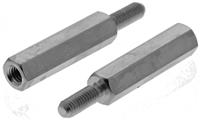 304320040050 Essentra Standoff, M3 x M3 Thread, 20mm Body, Brass, Male/Female, 8mm Stud