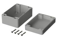 02217000 Bopla Euromas Series Light Grey Polycarbonate Enclosure, IP66, IK07, Light Grey Lid, 122 x 120 x 55mm