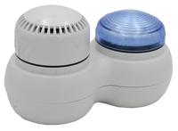 142-187 RS PRO Blue Sounder Beacon, 120 → 240 V ac, IP66, Screw/Bracket Mount, 105dB at 1 Metre