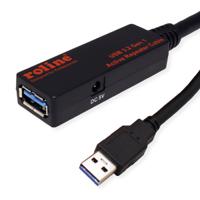 12041072-5 Roline USB 3.2, Female USB A to Male USB A, 20m