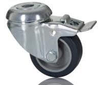 1475pao050p30-11 Tente Braked Swivel Castor Wheel, 40kg Capacity, 50mm Wheel