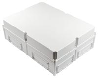 ekwh-250-g-ekuvt-x2 Fibox EK Series Grey Polycarbonate Enclosure, IP66, IP67, Flanged, Grey Lid, 760 x 560 x 250mm