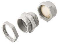 z6102900r SIB WADI-TEC Series Grey PA 6 Cable Gland, PG29 Thread, 15mm min., 24.5mm max., IP68