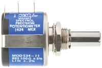 534b1101jl Vishay 534 100Ω Rotary Potentiometer 10-Turns 1-Gang Panel Mount, 534B1101JL