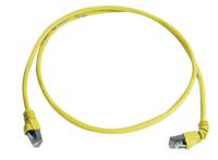 l00000a0200 Telegartner, 1m Cat6a, Yellow RJ45 to Male RJ45 Male, S/FTP Shielded, Terminated LSZH Sheath