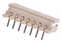 22-05-7075 Molex SPOX Series Right Angle Through Hole PCB Header, 7 Contact(s), 2.5 mm Pitch, 1 Row, Shrouded