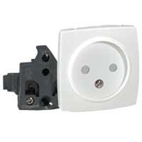 086122 Legrand 0861 White Plug Socket, 2 Poles, 16A, Indoor Use