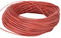48104 Lapp ÖLFLEX HEAT Series Red 0.5 mm² Hook Up Wire, 20 AWG, 19/0.25 mm, 100m, Silicone Insulation,