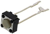 b3f-6000 Omron Grey Plunger Tactile Switch, SPST 50 mA @ 24 V dc 0.9mm Through Hole