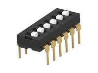 2454982-4 TE Connectivity 6 Way Through Hole DIP Switch SPST, Extended Actuator