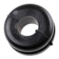 633-02070-hv1207-pvc-fr-bk HellermannTyton HV Black PVC 10mm Cable Grommet for Maximum of 6mm Cable Dia. 633-02070 HV1207-PVC-FR-BK