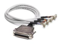 2302531 Phoenix Contact D-Sub 37-Pin - 4 x IDC 14-Pin 2m Female - Female Splitting Cable for use with Mitsubishi Melsec Q