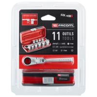 rxpicopb Facom 11-Piece Metric 1/4 in Standard Socket Set with Ratchet, 6 point