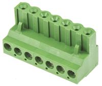 796634-7 TE Connectivity, 5.08mm Pitch, 7 Way, Pluggable Terminal Block, Plug, Cable Mount, Screw Down Termination,