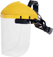 balbi2 Delta Plus Yellow Polycarbonate (Visor) Aluminium (Edge) Visor Helmet with Face, Head Guard , Resistant To Chemical,