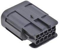 15326847 Delphi, GT 150 Automotive Connector Plug Black Cable Mount 10 Way, Crimp Termination