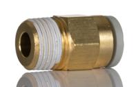 kq2h06-01as SMC Pneumatic Straight Threaded-to-Tube Adapter, R 1/8 Male, Push In 6 mm