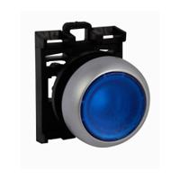 78635810-m22-drl-bm22-a Eaton RMQ Titan M22 Series Blue Illuminated Maintained Push Button Head, 22mm Cutout, IP69K