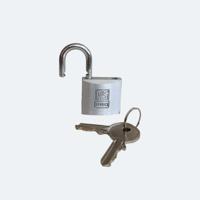 195-8256 RS PRO Key Aluminium, Stainless Steel Padlock, Keyed Alike, 5mm Shackle, 30mm Body