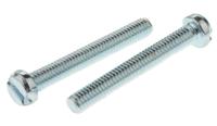 546-6275 RS PRO Slot M4  Cheese Head Steel Machine Screws DIN 84 x 30.0mm