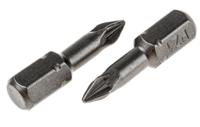 125-0340 RS PRO Pozidriv Screwdriver Bit, PZ1 Tip