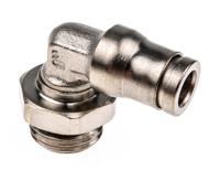 3699-06-13 Legris LF3600 Series Elbow Threaded Adaptor, G 1/4 Male to Push In 6 mm, Threaded-to-Tube Connection Style