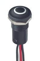 ixp5w02yrxkh APEM IX Series Illuminated Illuminated Push Button Switch, Momentary, Panel Mount, 12mm Cutout, NC/NO, Yellow LED, 28V