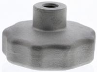 478-999 RS PRO Silver Multiple Lobes Clamping Knob, M8, Threaded Hole