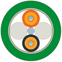 6xv18613at25 Siemens PCF Series Multicore Industrial Cable, 2 Cores, 250m, Fibre Optic Cable