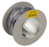 175-7470 Staubli Black 1 mm² Hook Up Wire, 17 AWG, 259/0.07 mm, 25m, PVC Insulation