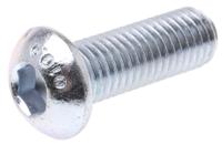822-9240 RS PRO Bright Zinc Plated Steel Hex Socket Button Screw, ISO 7380, M12 x 35mm