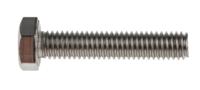 190-197 RS PRO Plain Stainless Steel, Hex Bolt, M6 x 30mm
