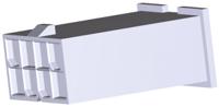 1969612-6 TE Connectivity, VAL-U-LOK Male Connector Housing, 4.2mm Pitch, 6 Way, 2 Row