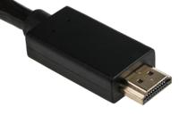 182-8921 RS PRO Male DisplayPort to Male HDMI  Cable, 4K, 3m