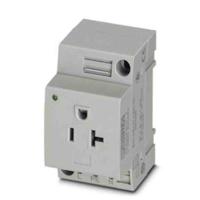 0804509 Phoenix Contact USA Mains Sockets, 20A, DIN Rail, 125 V