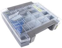 137942 Raaco 4 Cell Blue Compartment Box, 342mm x 290mm x 247mm