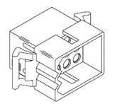 03-09-2062 Molex, STANDARD .093" Male Connector Housing, 5.03mm Pitch, 6 Way, 2 Row