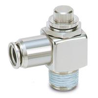 asg220f-m5-06 SMC AS220 Series Threaded Speed Controller, M5 Inlet Port x 6mm Tube Outlet Port